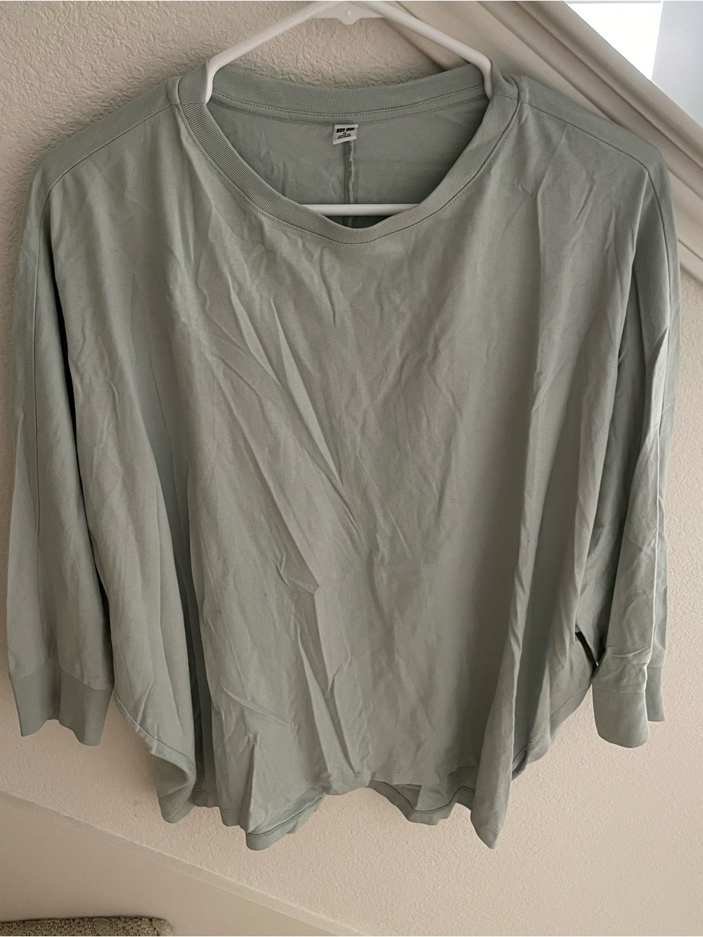 Uniqlo Women's Long Sleeve Crew Tee - Light Sage